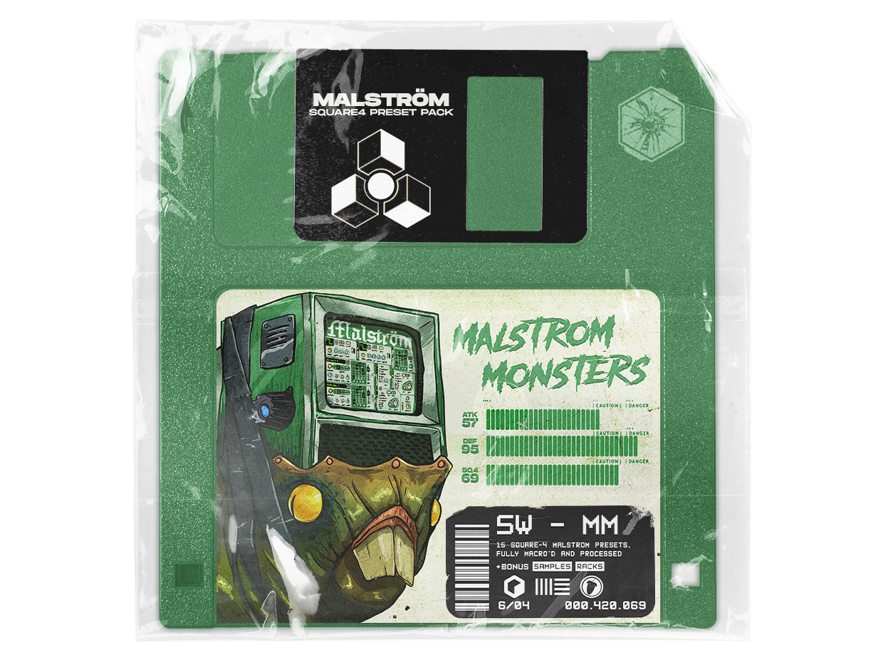 Square4 Riddim Dubstep Presets for Reason Malstrom