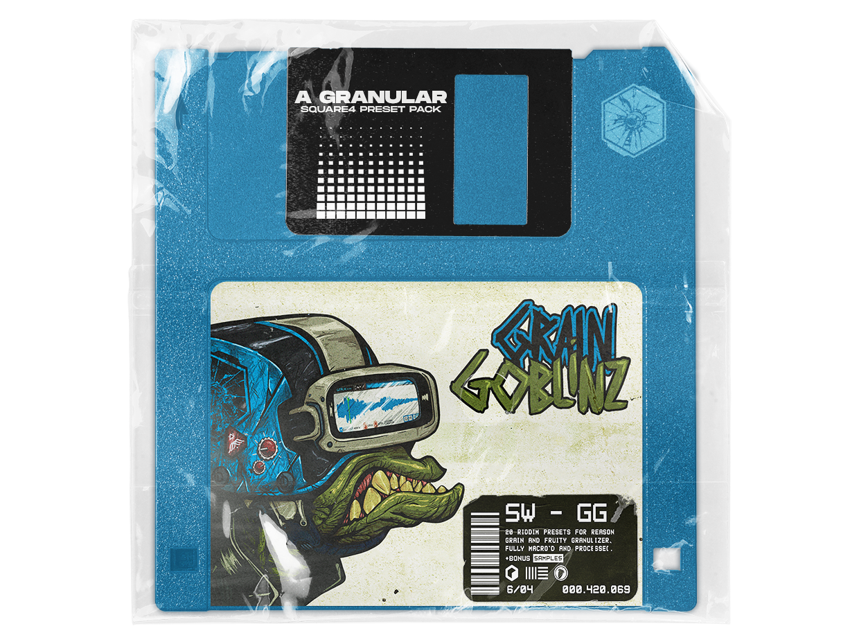 20 Granular Riddim presets—10 for Reason Grain and 10 for Fruity Granulizer