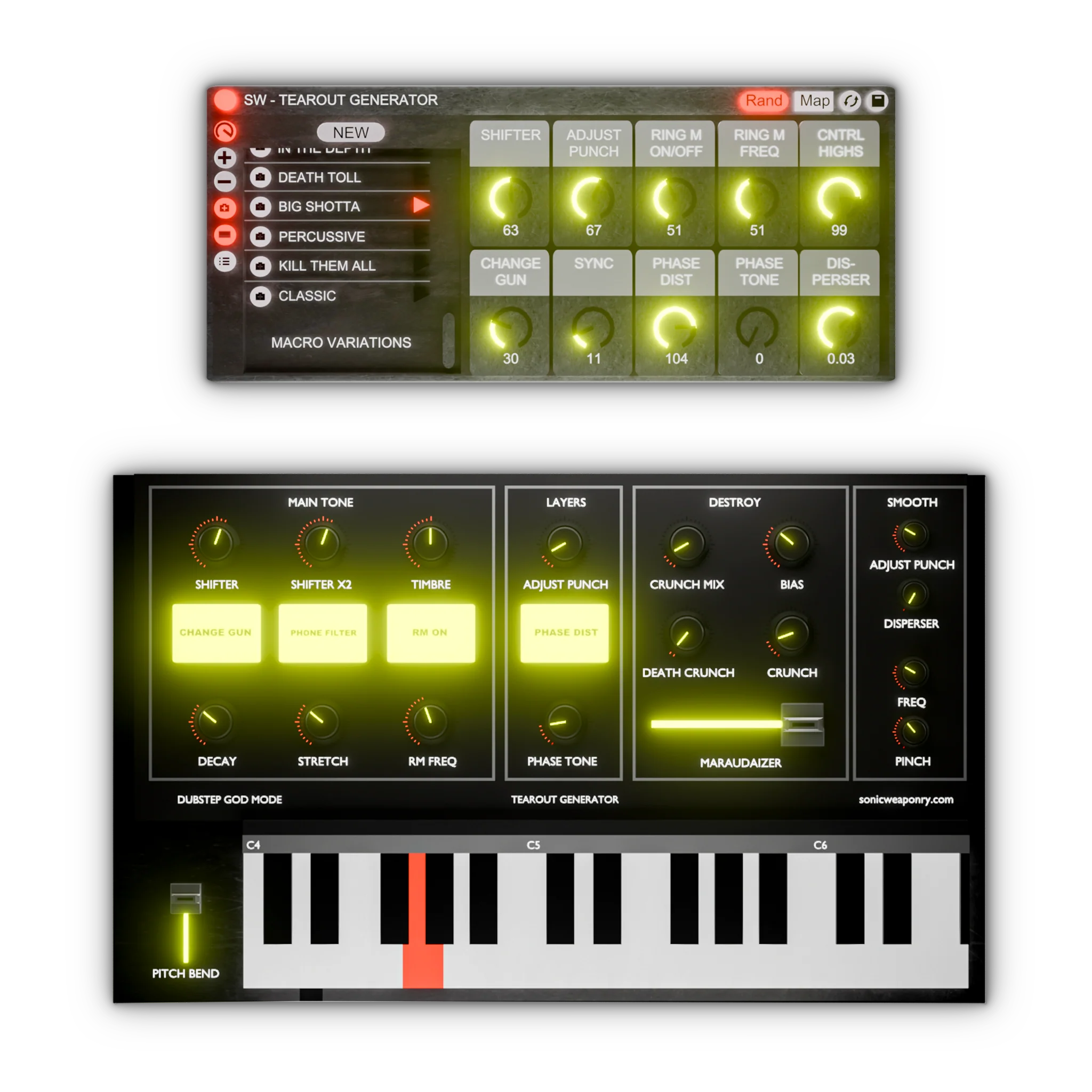 Tearout Generator, tearout dubstep gun generator rack for Ableton and FL Studio