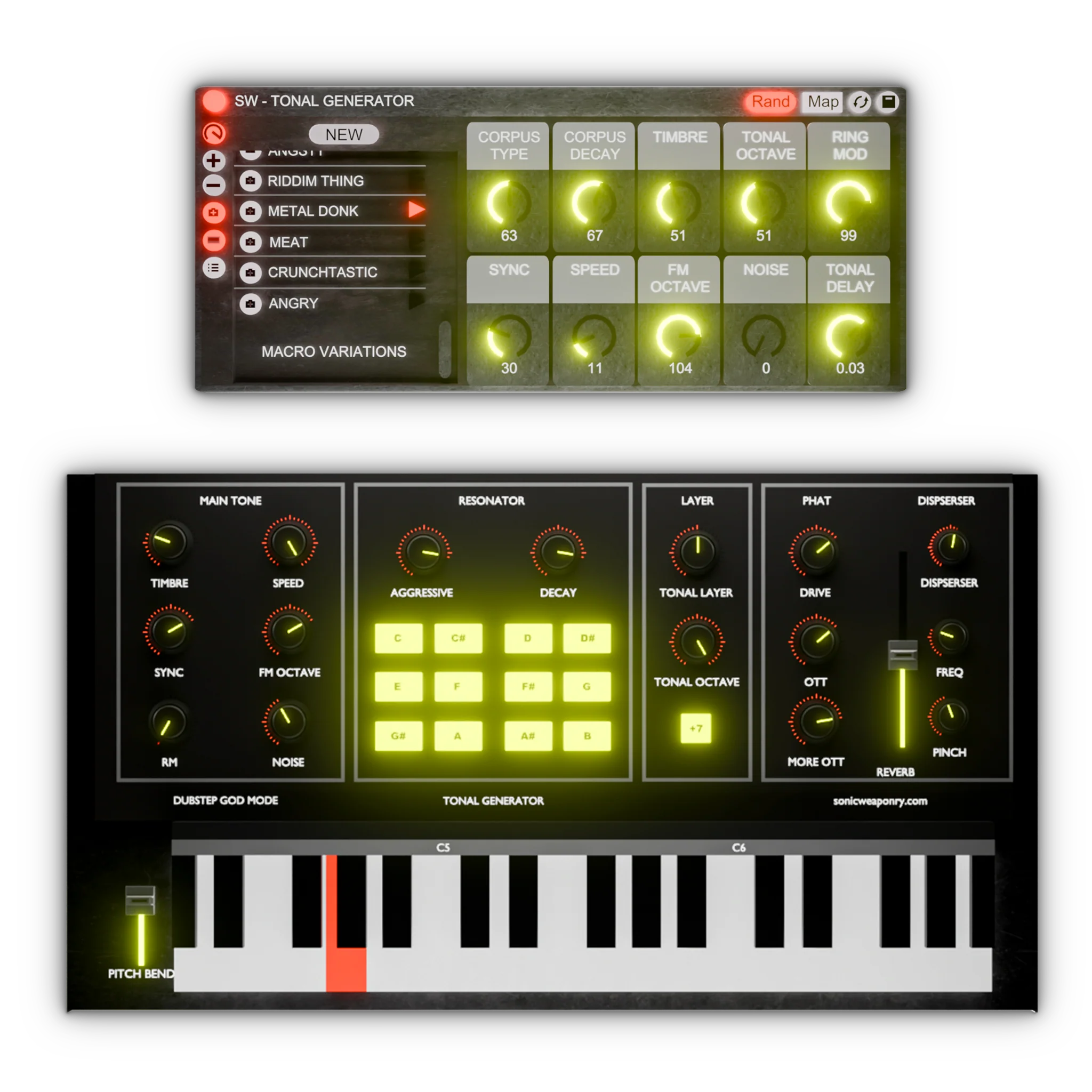 Tonal Bass Generator, heavy dubstep bass generator rack for Ableton and FL Studio