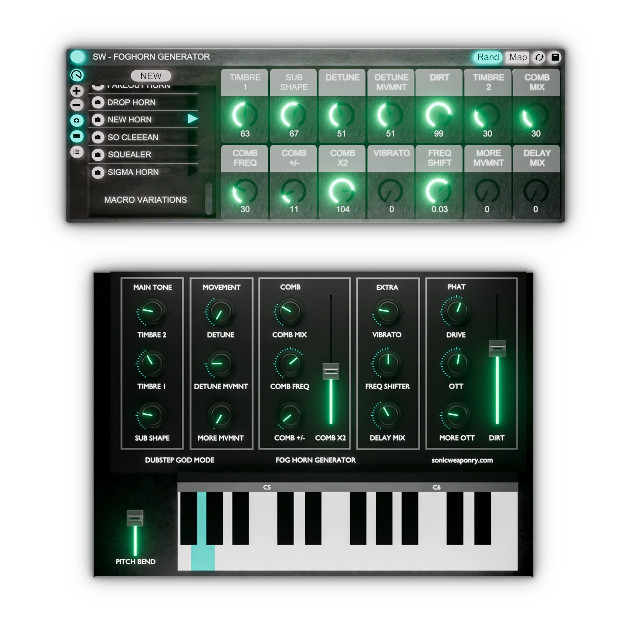 Foghorn Generator, wook bass generator rack for Ableton and FL Studio